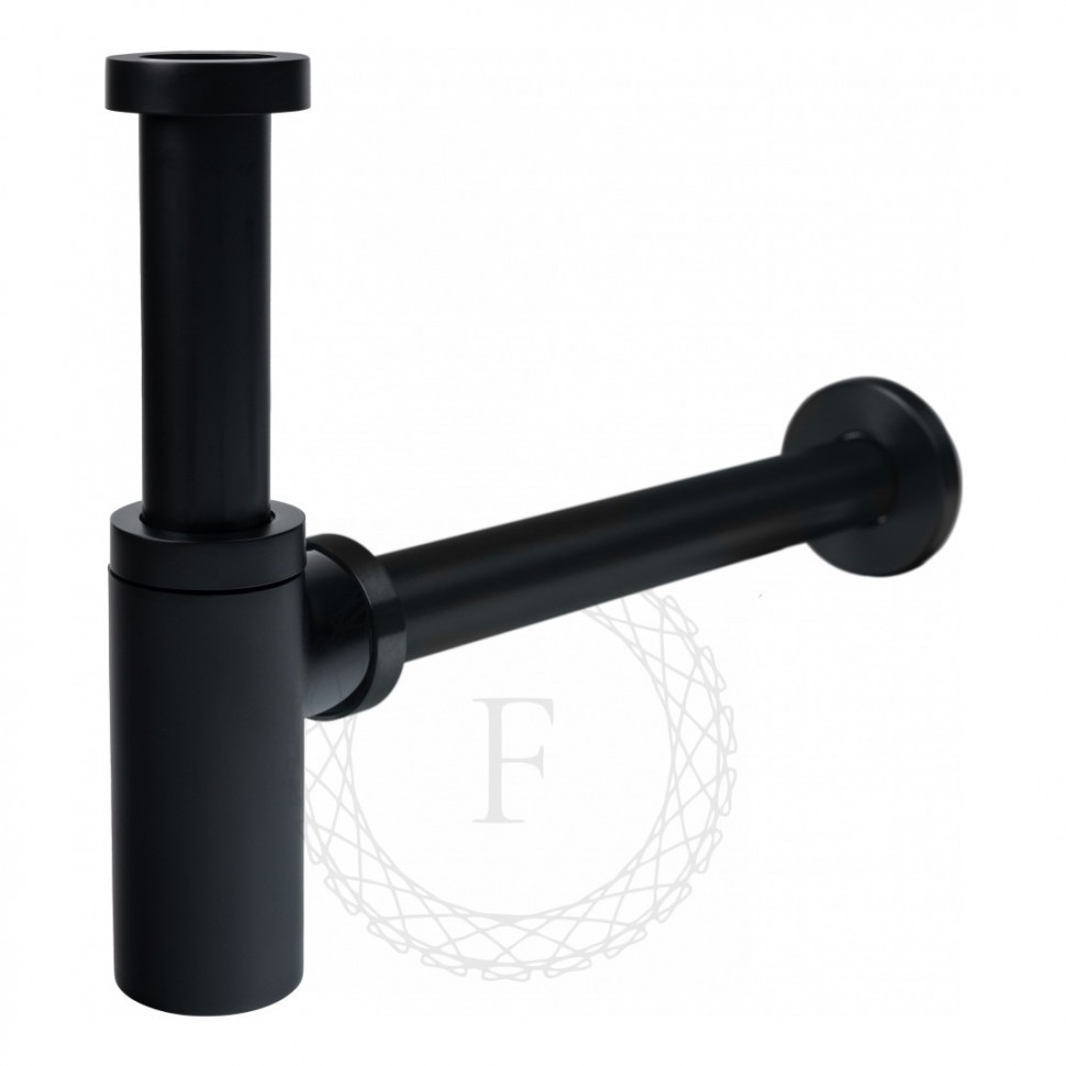 Сифон для раковины FILARETE FL70, черный матовый