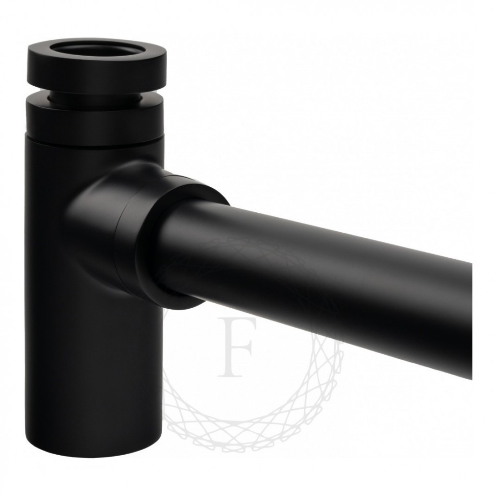 Сифон для раковины FILARETE FL70, черный матовый