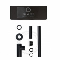 Сифон для раковины FILARETE FL70, черный матовый