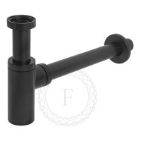 Сифон для раковины FILARETE FL70, черный матовый
