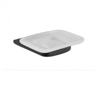 Настенная мыльница Grocenberg AC0058, черный матовый