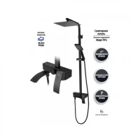 Душевая система Grocenberg GB7007-1, черный матовый