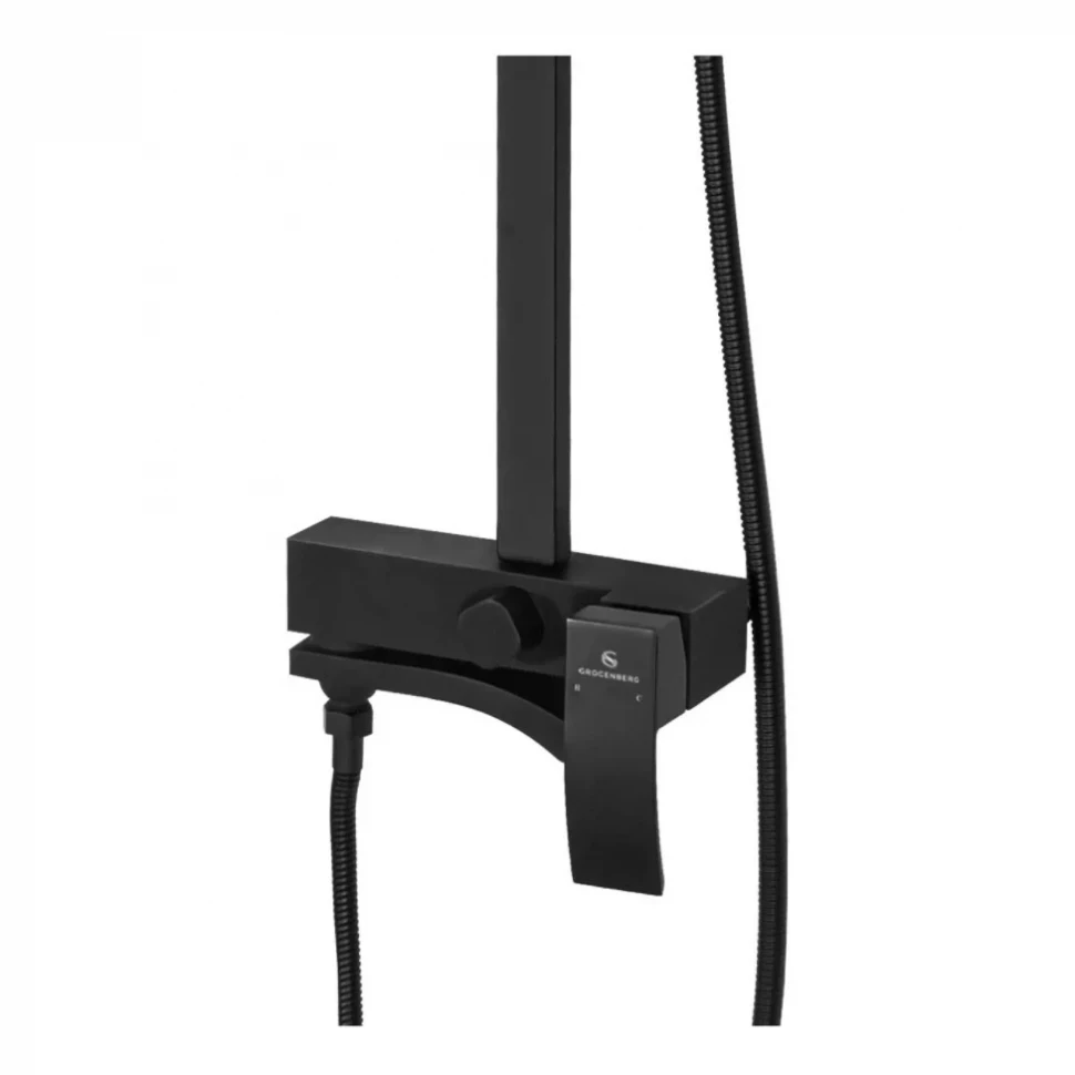 Душевая система Grocenberg GB7007-1, черный матовый