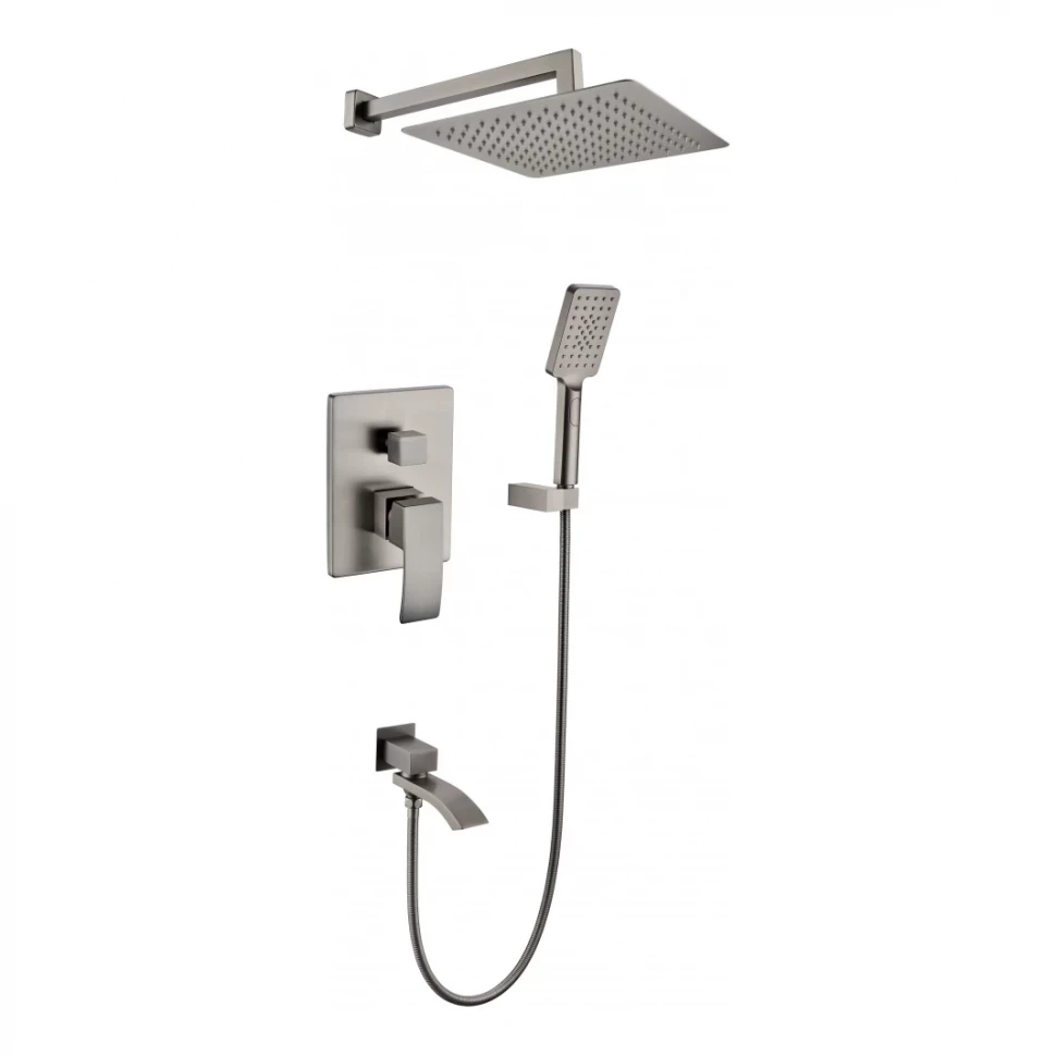 Душевая система скрытого монтажа Grocenberg GB5007, графит