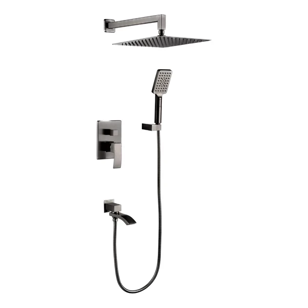 Душевая система скрытого монтажа Grocenberg GB5007, графит