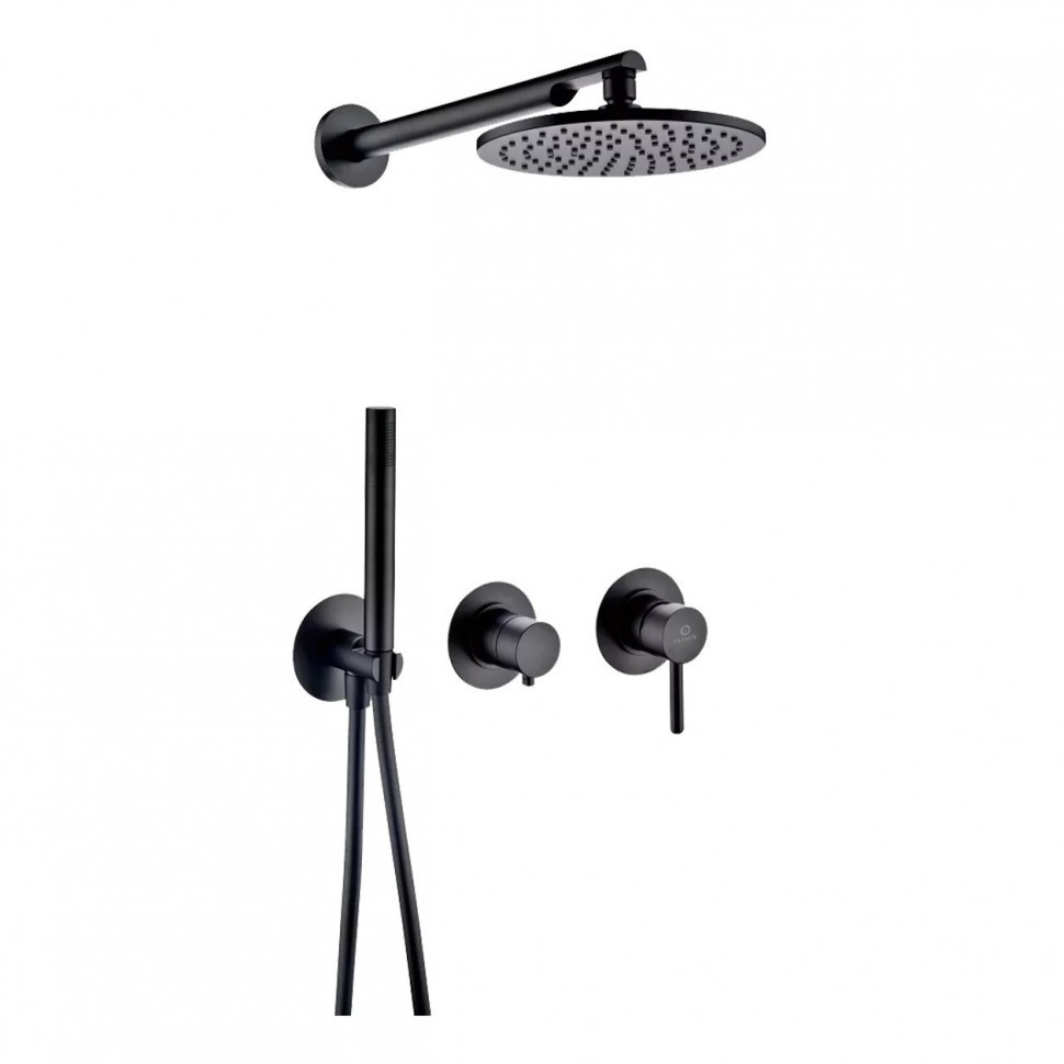 Душевая система встроенная FILARETE FL1030, черный матовый