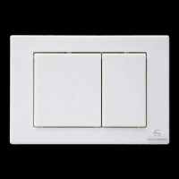 Кнопка смыва для унитаза пластиковая Grocenberg KP3080W, белый Кнопка смыва для унитаза пластиковая Grocenberg KP3080W, белый