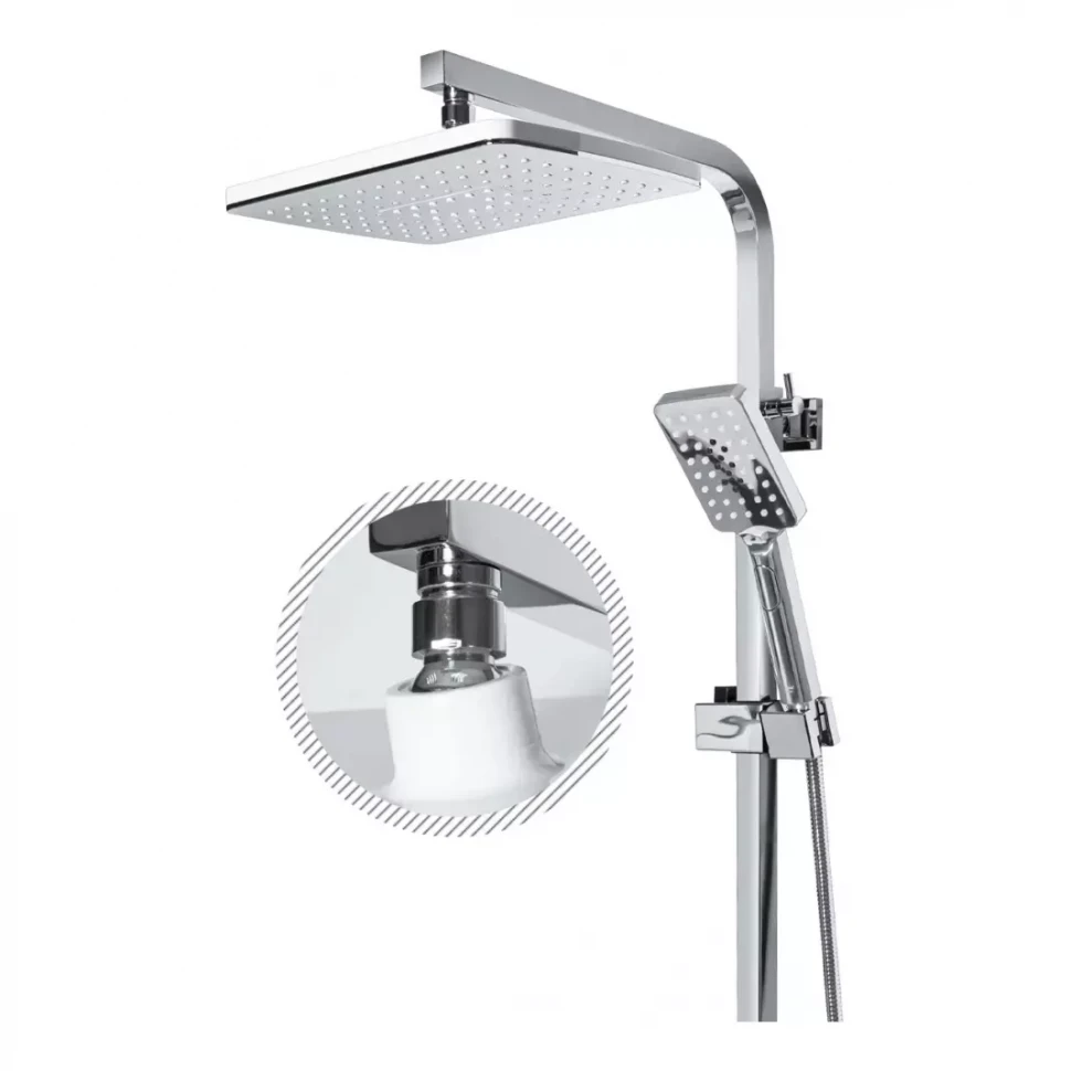 Душевая система Grocenberg GB7008, белый/хром