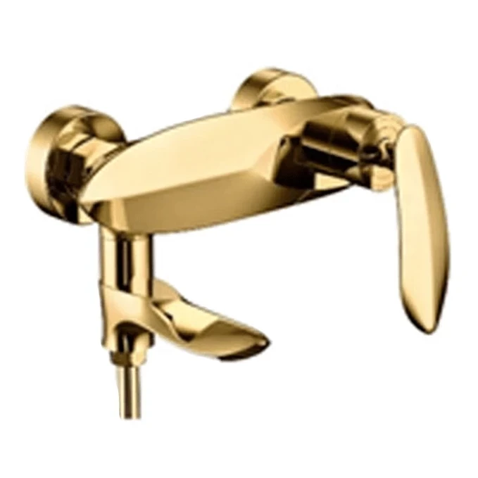 Смеситель для ванны с ручным душем Grocenberg GB8001, золото глянец