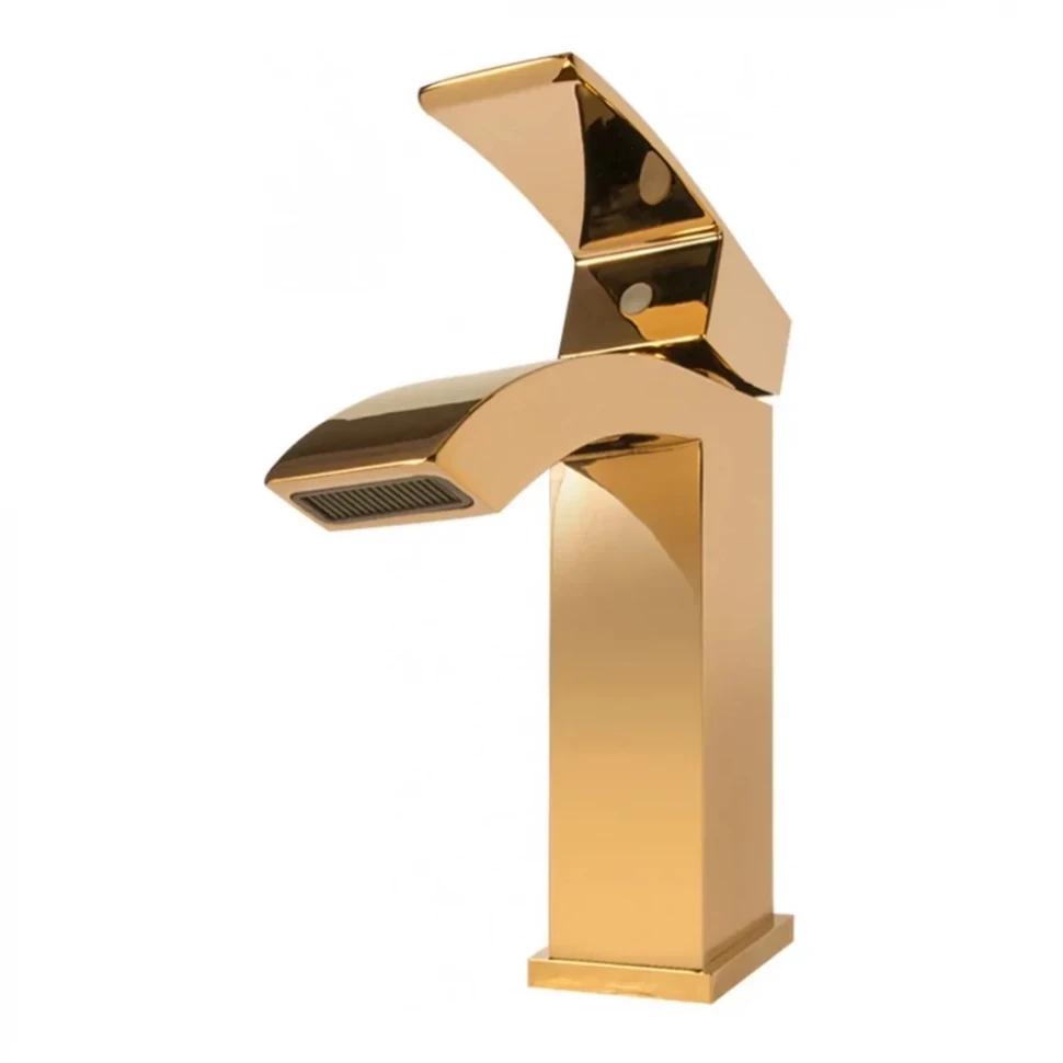 Смеситель для раковины Grocenberg GB2007, золото глянец