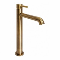 Смеситель для раковины высокий Hansberge H2031, бронза