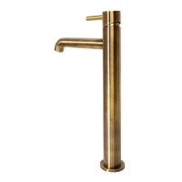 Смеситель для раковины высокий Hansberge H2031, бронза