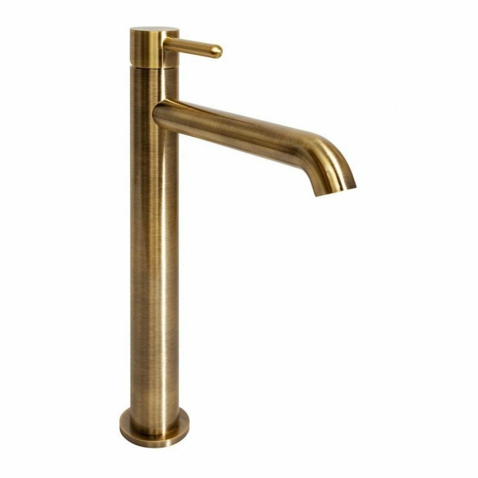 Смеситель для раковины высокий Hansberge H2031, бронза