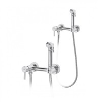 Смеситель с гигиеническим душем Hansberge H0099, хром