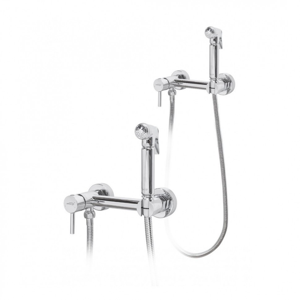 Смеситель с гигиеническим душем Hansberge H0099, хром
