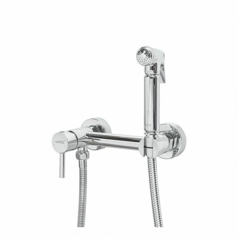 Смеситель с гигиеническим душем Hansberge H0099, хром