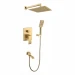 Душевая система скрытого монтажа Grocenberg GB5007, матовое золото