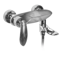 Смеситель для ванны с ручным душем Grocenberg GB8001, хром