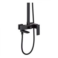 Душевая система Grocenberg GB7008, черный матовый