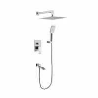 Душевая система скрытого монтажа Grocenberg GB5007, никель