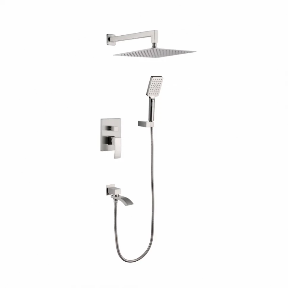 Душевая система скрытого монтажа Grocenberg GB5007, никель