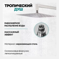 Душевая система скрытого монтажа Grocenberg GB5007, никель