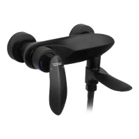 Смеситель для ванны с ручным душем Grocenberg GB8001, черный матовый