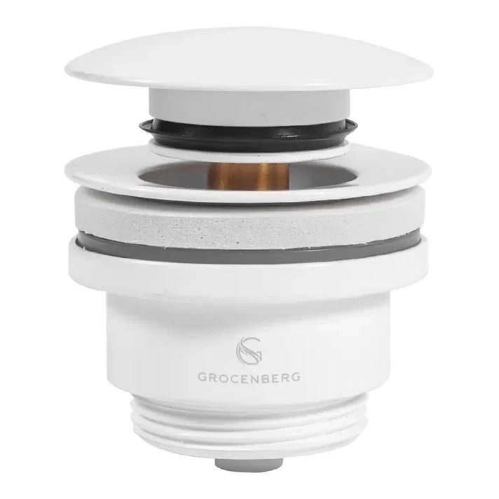 Донный клапан для раковины Grocenberg GB106, белый