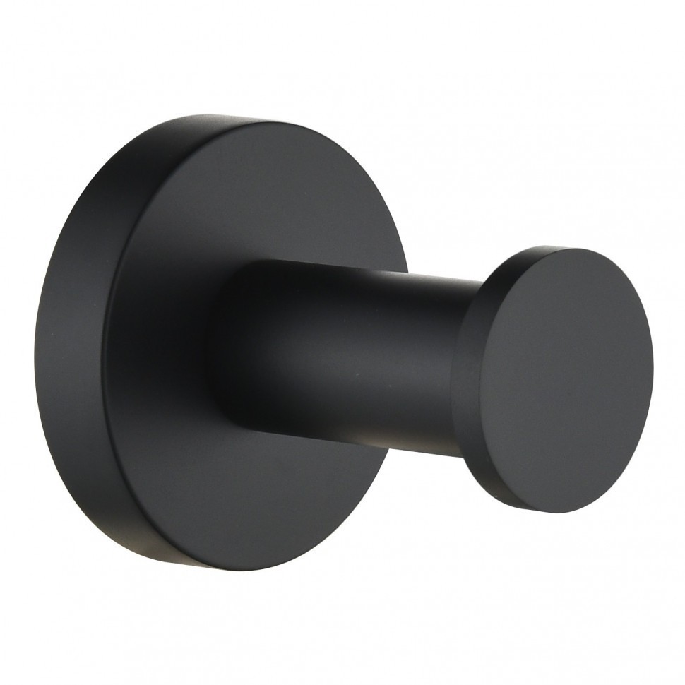 Полотенцедержатель одинарный Grocenberg AC0061, черный матовый