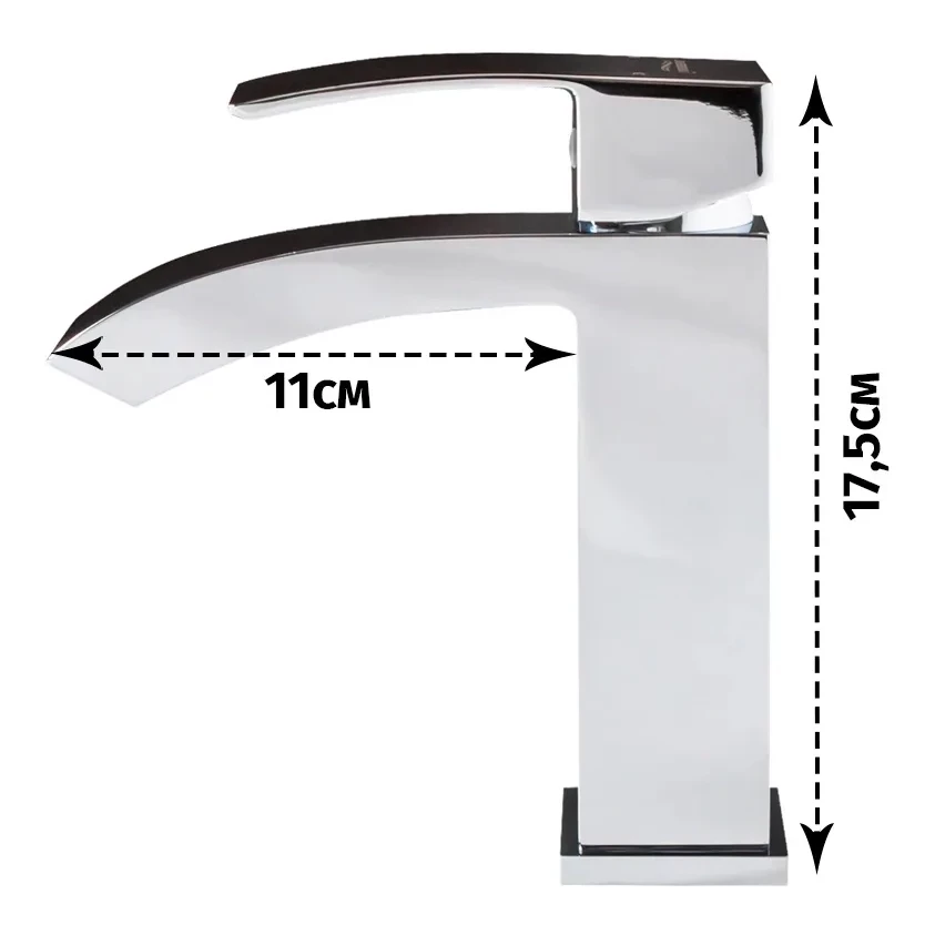 Смеситель для раковины Grocenberg GB2007, хром