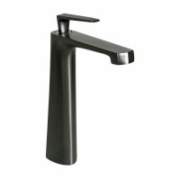 Смеситель для раковины высокий Hansberge H2068, графит