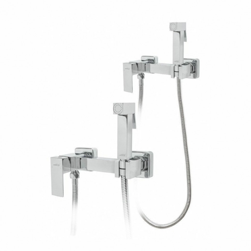 Смеситель с гигиеническим душем Hansberge H0077, хром