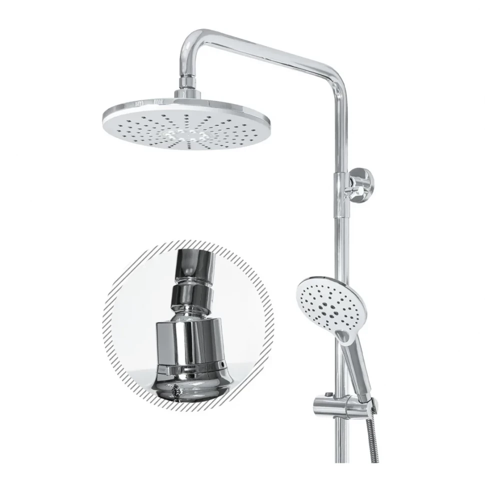 Душевая система Grocenberg GB7009, белый/хром