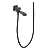 Душевая система скрытого монтажа Grocenberg GB5007, черный матовый