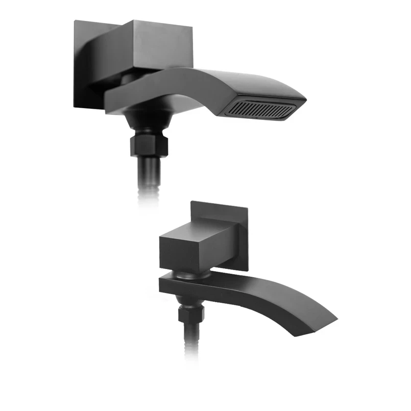 Душевая система скрытого монтажа Grocenberg GB5007, черный матовый