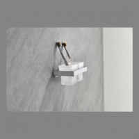 Настенный стакан двойной Grocenberg AC0022, хром Настенный стакан двойной Grocenberg AC0022, хром