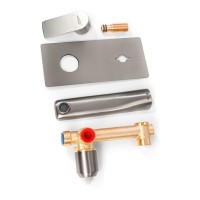 Смеситель встраиваемый для раковины Hansberge H699, никель