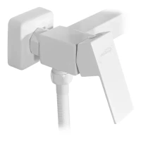 Смеситель с гигиеническим душем Hansberge H0077, белый