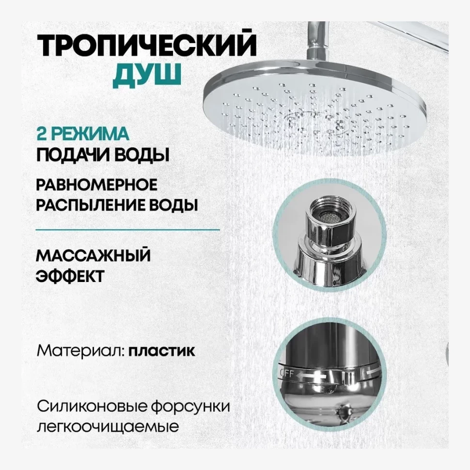 Душевая система Grocenberg GB7009, хром