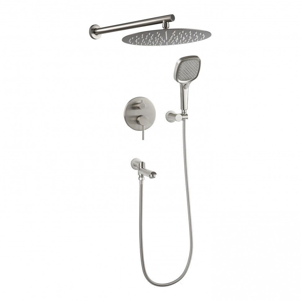 Душевая система скрытого монтажа FILARETE Roun FL1026, никель