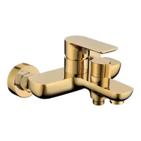 Смеситель для ванны с ручным душем Grocenberg GB8009, золото глянец