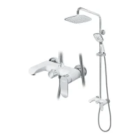 Душевая система Grocenberg GB7010, белый/хром