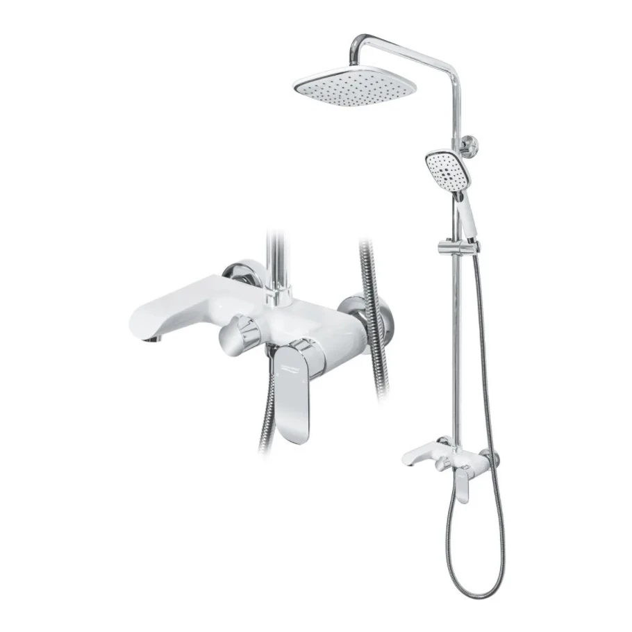 Душевая система Grocenberg GB7010, белый/хром