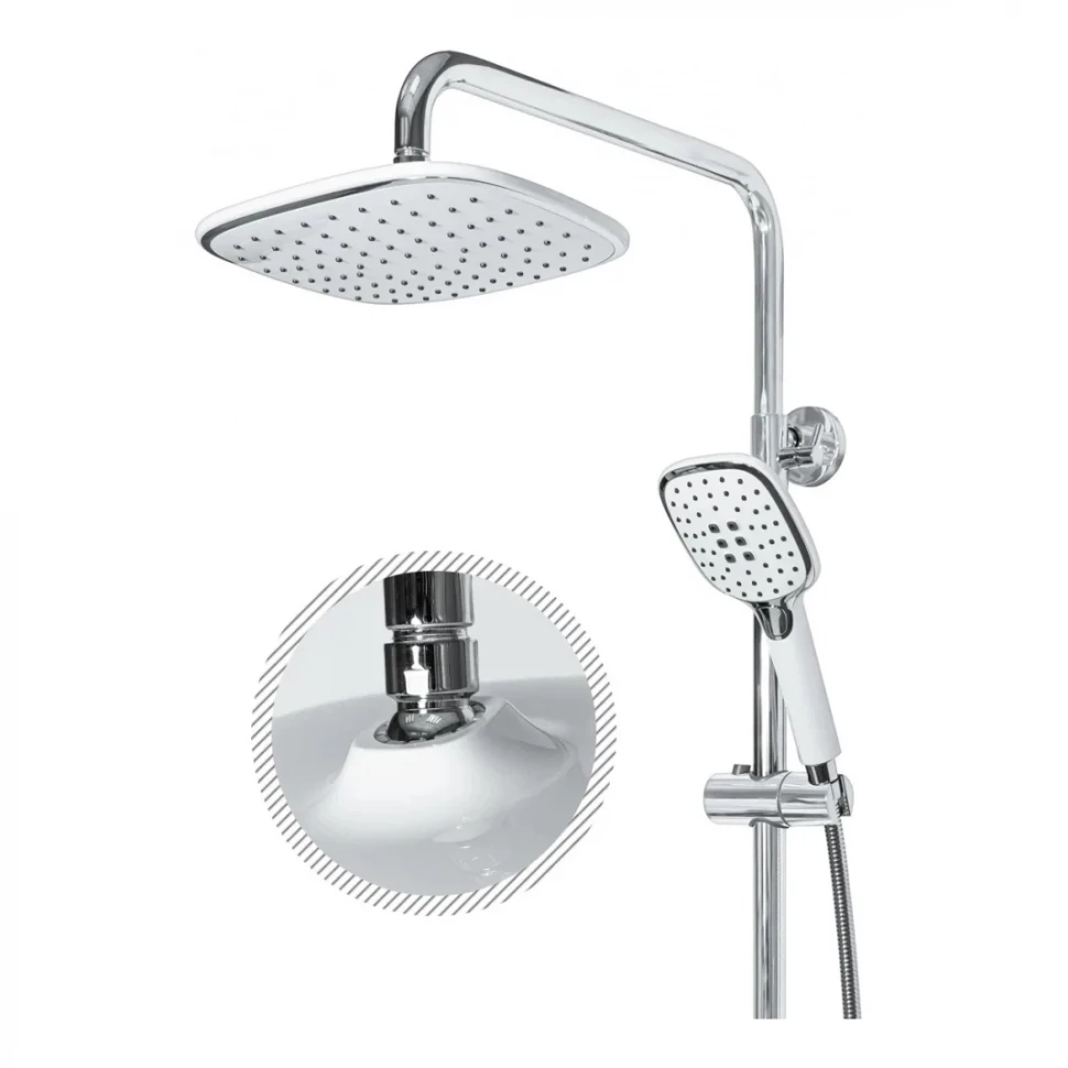 Душевая система Grocenberg GB7010, белый/хром