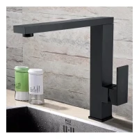 Смеситель для кухни Grocenberg GB4008, черный матовый