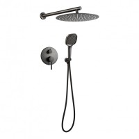 Душевая система скрытого монтажа FILARETE Roun FL1028, графит