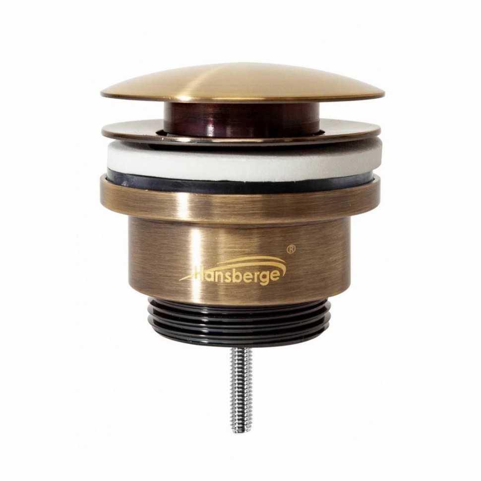 Донный клапан для раковины Hansberge H107, бронза