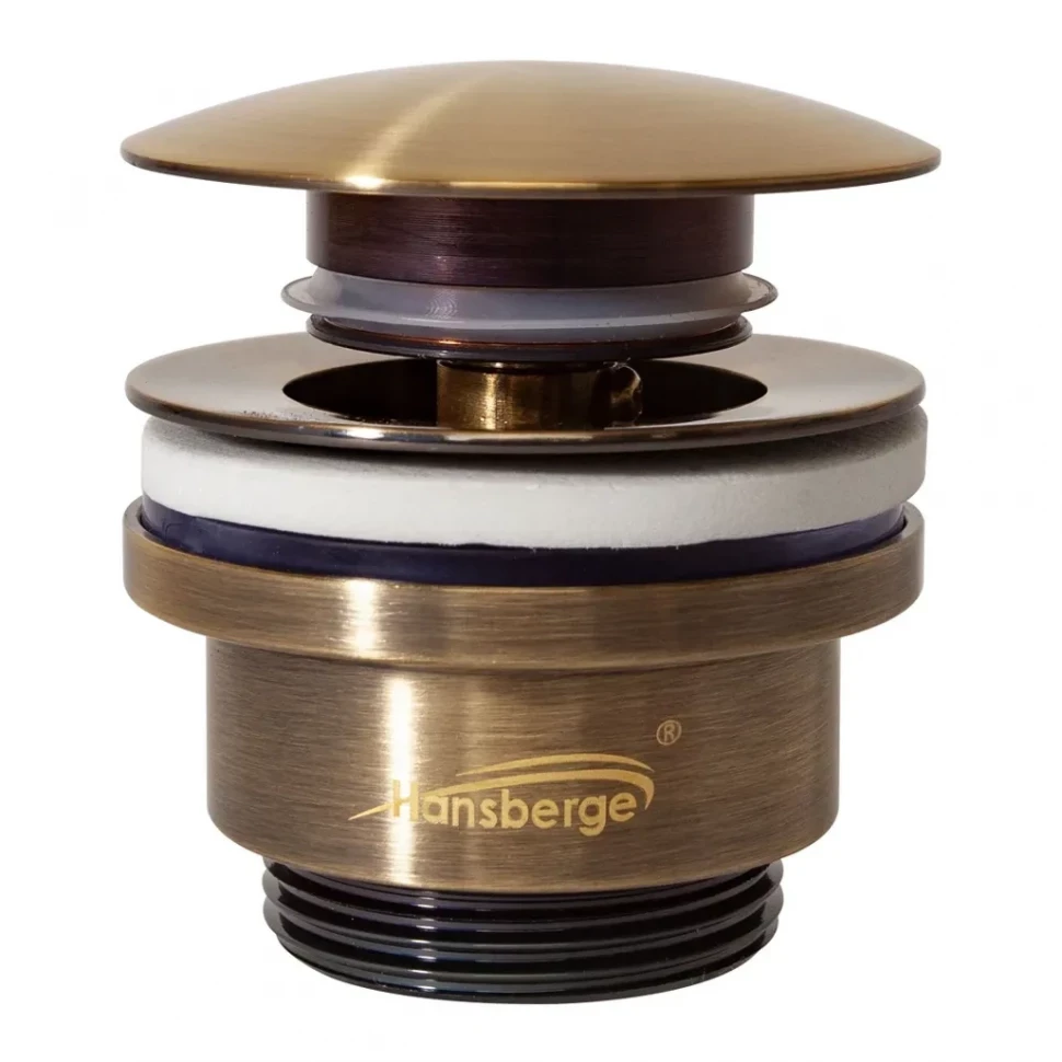 Донный клапан для раковины Hansberge H107, бронза