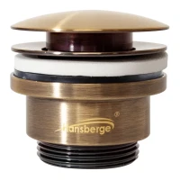 Донный клапан для раковины Hansberge H107, бронза