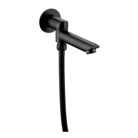 Излив поворотный с переключателем Grocenberg GB051, черный матовый